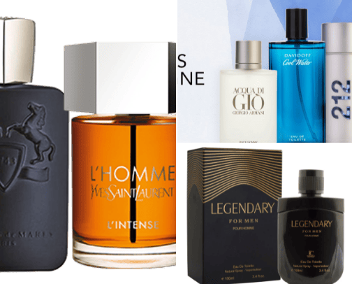 Perfumes For Men cover photo collage