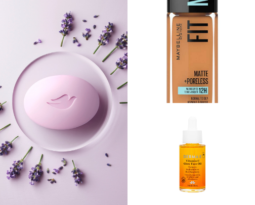 BEAUTY PRODUCTS cover photo collage