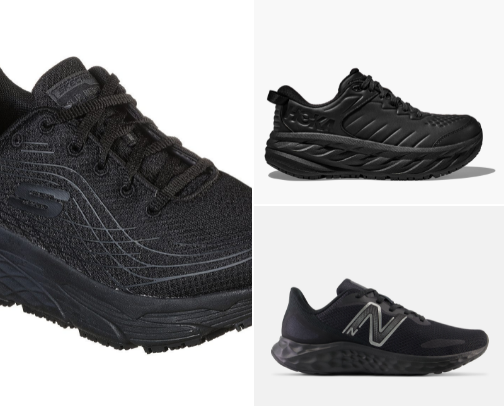 Slip-Resistant Supportive Shoes cover photo collage