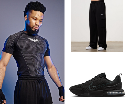 YoungLA Batman 'Vengeance' Gym Loadout cover photo collage