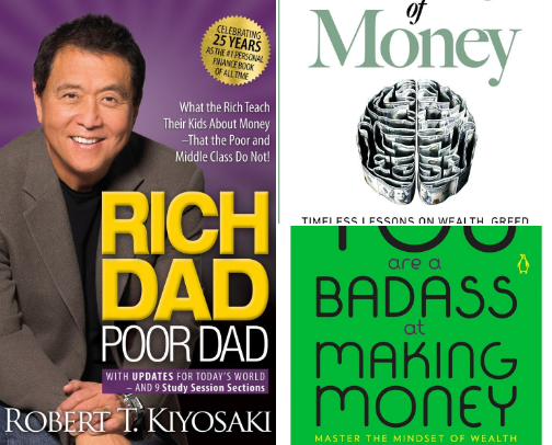 Books That Will Change Your Money Mindset 💸✨ cover photo collage