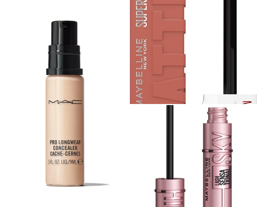 Fav makeup products 💕 cover photo collage