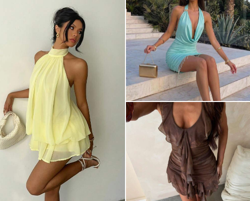 Mini dresses for summer ☀️ and autumn 👗 🍂 cover photo collage