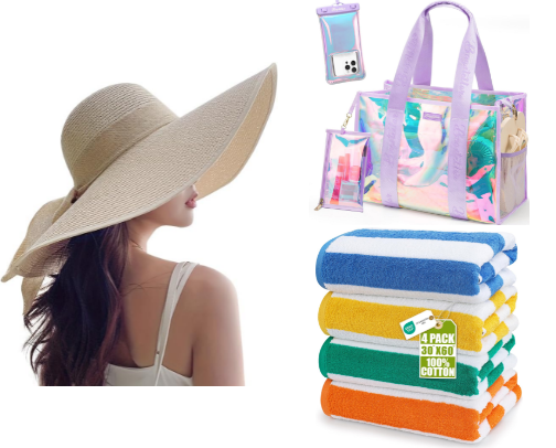 What’s In My Beach Tote — Summer Essentials Edition cover photo collage