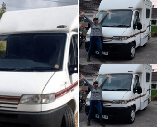 Motorhome crazyness Diary cover photo collage