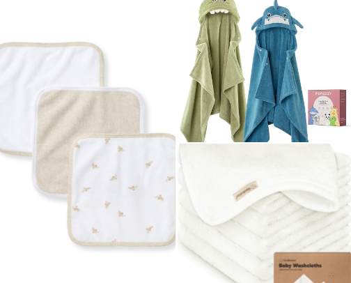 Bathing Supplies For Newborns cover photo collage