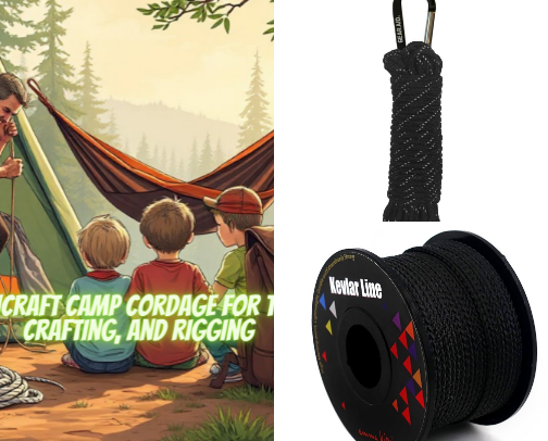 Bushcraft Camp Cordage for tying, crafting, and rigging cover photo collage