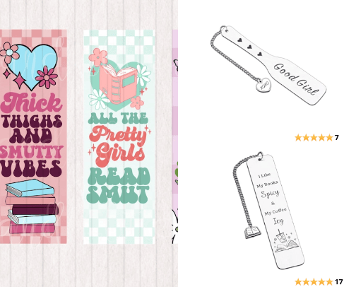 Bookish items cover photo collage