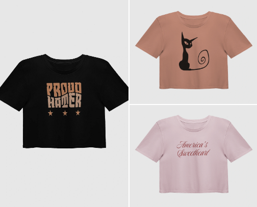 Baby Tees Crop Tops cover photo collage
