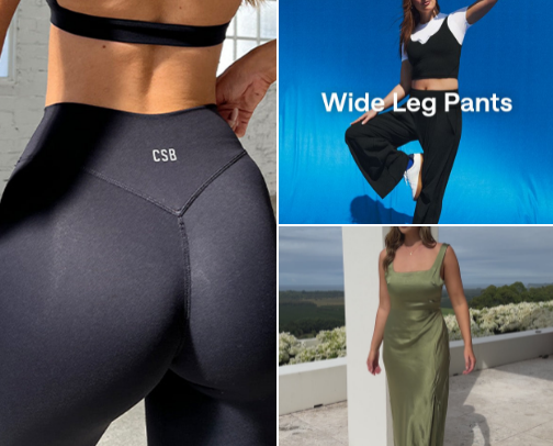 Clothing & Active wear cover photo collage
