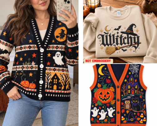 ȚINUTE SPOOKY DE HALLOWEEN cover photo collage