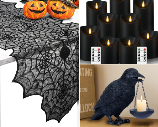 Gothic Halloween Decor for People Who Hate Cheesy Halloween Decorations cover photo collage