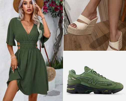 GREEN EQUALS SPRING INTO SUMMER(SEE WHAT) cover photo collage