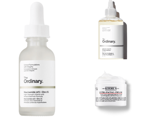 Skin care cover photo collage