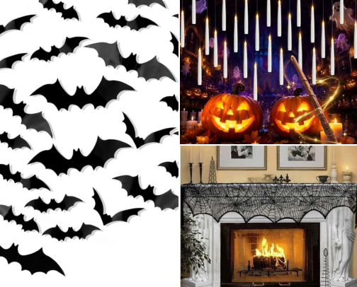 Spooky-Chic Halloween Decor & Party Essentials cover photo collage