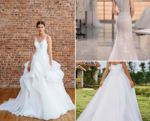 Say "Yes" for less: Wedding Dresses cover photo collage