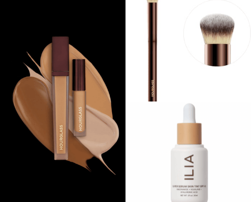 Makeup routine cover photo collage