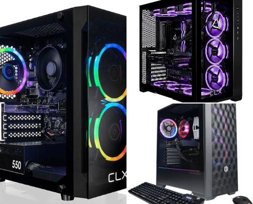 Gaming PCs cover photo collage