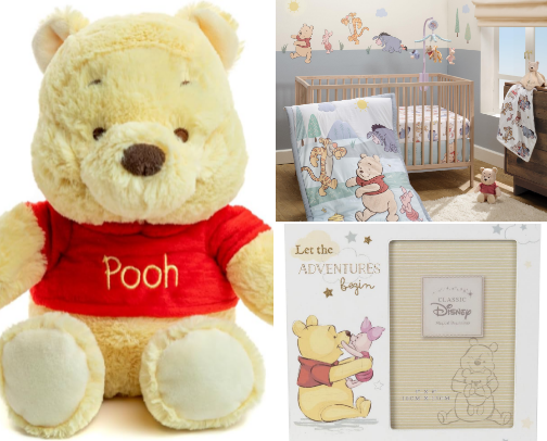Winnie the Pooh Baby Items cover photo collage