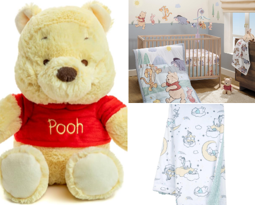Winnie the Pooh Baby Items cover photo collage