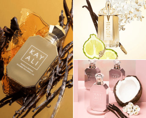 best vanilla/coconut/clean fragrances from sephora :) cover photo collage
