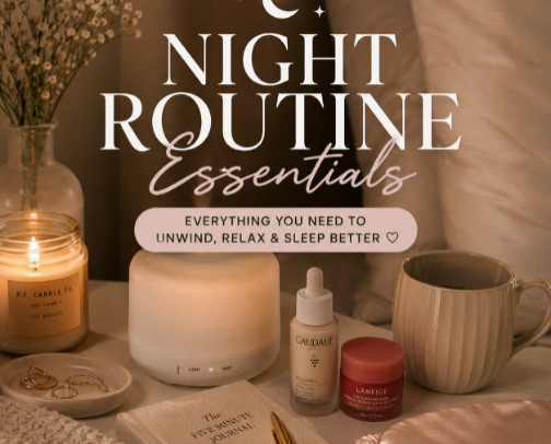 Everything You Need for a Better Night Routine cover photo collage