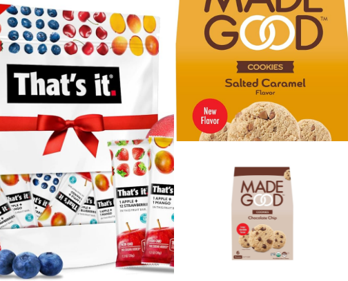 My favorite guilt-free + tasty snacks 🍪 cover photo collage