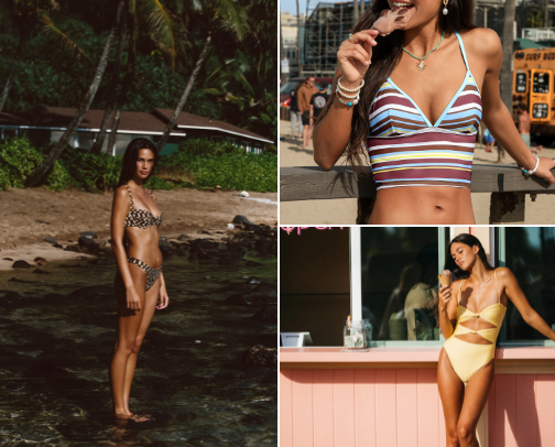CUTE & Flattering Swimsuits + Beach Essentials 🐚🩵 cover photo collage