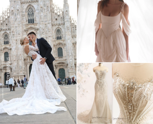 Wedding dress recommendation cover photo collage