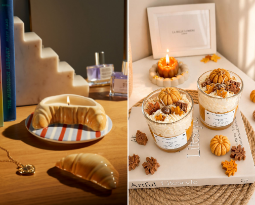 high-end home scenting essentials: candles, diffusers & flameless glow🕯️ cover photo collage