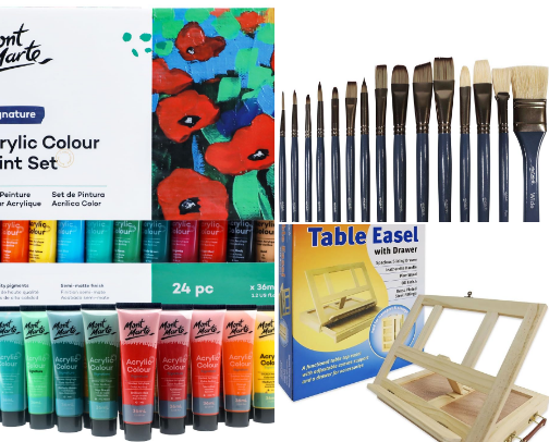 Acrylic Paints and more - your guide to color cover photo collage