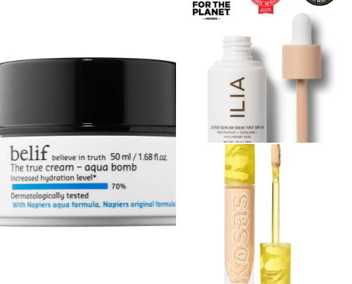beauty and skincare faves cover photo collage
