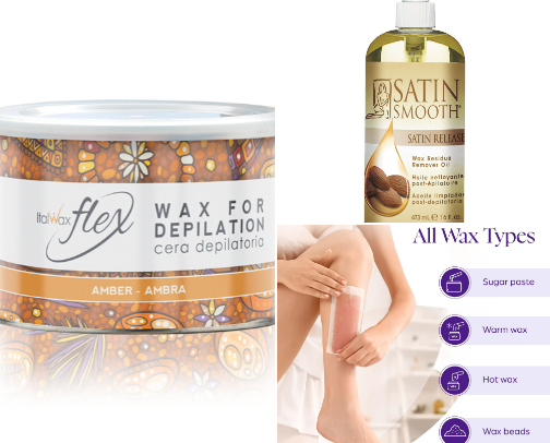 At-Home Waxing Essentials (Smooth Skin Made Easy) cover photo collage
