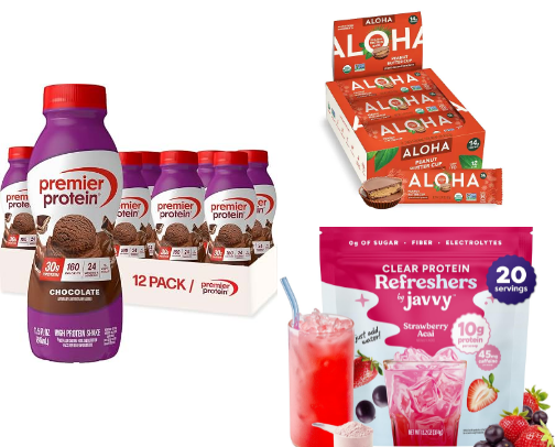 Protein Snacks That Hit cover photo collage