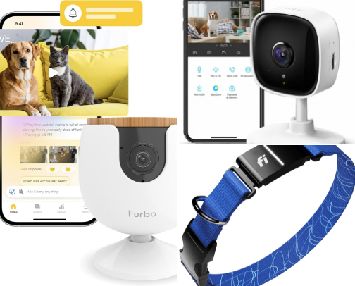 Smart Pet Tech: Cameras, Auto Feeders & GPS Trackers cover photo collage