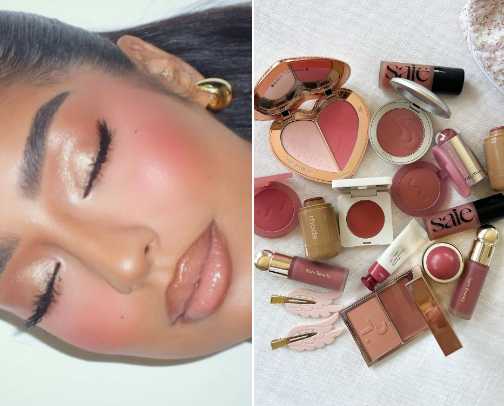 best high-end blushes cover photo collage