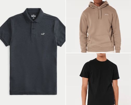 Hollister men's must-haves cover photo collage