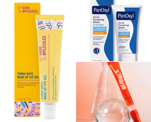 The best skincare products cover photo collage