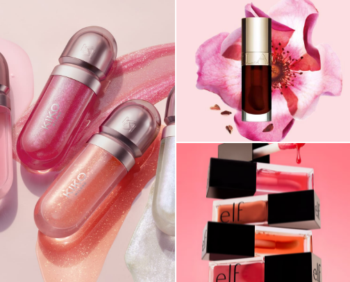 Lip products cover photo collage