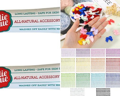 Baby girl accessories cover photo collage