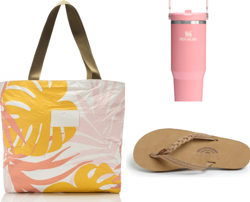 Whats in my beach bag cover photo collage