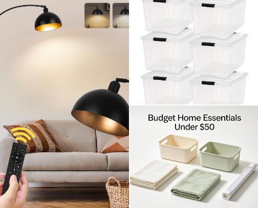 🛒 Best Budget Home Essentials Under $50 cover photo collage