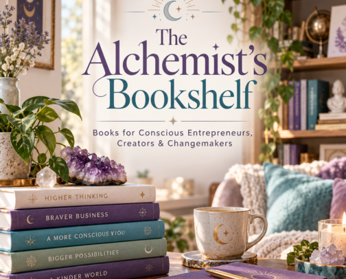 Books for Conscious Entrepreneurs, Creators & Changemakers cover photo collage