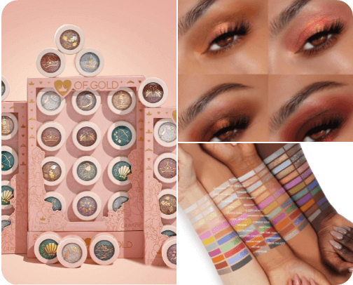 IT girl sparkle make up 
Affordable cover photo collage