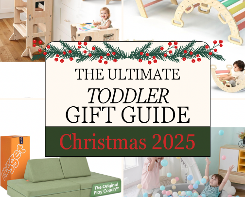 The Ultimate Toddler Gift Guide - Christmas 2025 cover photo collage
