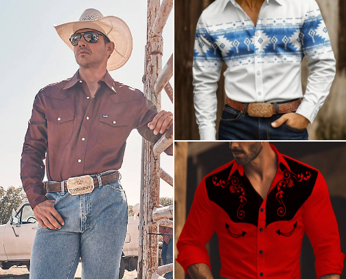 Men's shirts cover photo collage