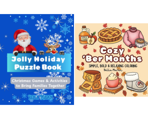 📚🎨 Books to Color, Puzzle & Play — For Kids (and Grown-Ups Who Color Outside the Lines) cover photo collage