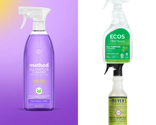 Cleaning supplies cover photo collage