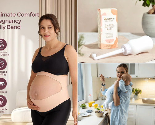 15 Postpartum Essentials Every New Mom Needs 🍼🤰🏽👩🏻‍🍼 cover photo collage