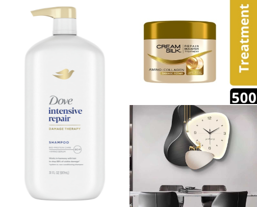 Hair care cover photo collage